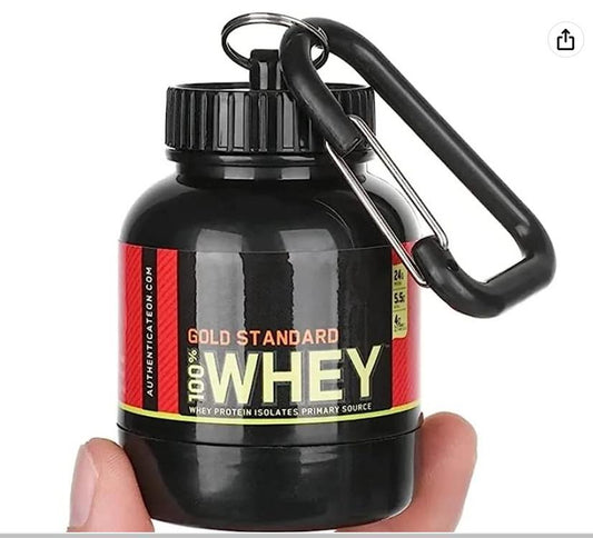 Digital Protein Powder and Supplement Funnel Keychain - Protein Powder Container with Durable Key-Chain Pack Of 2